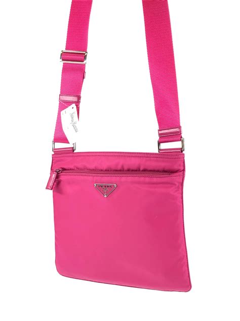 pink mini prada bag|Prada mini nylon shoulder bag.